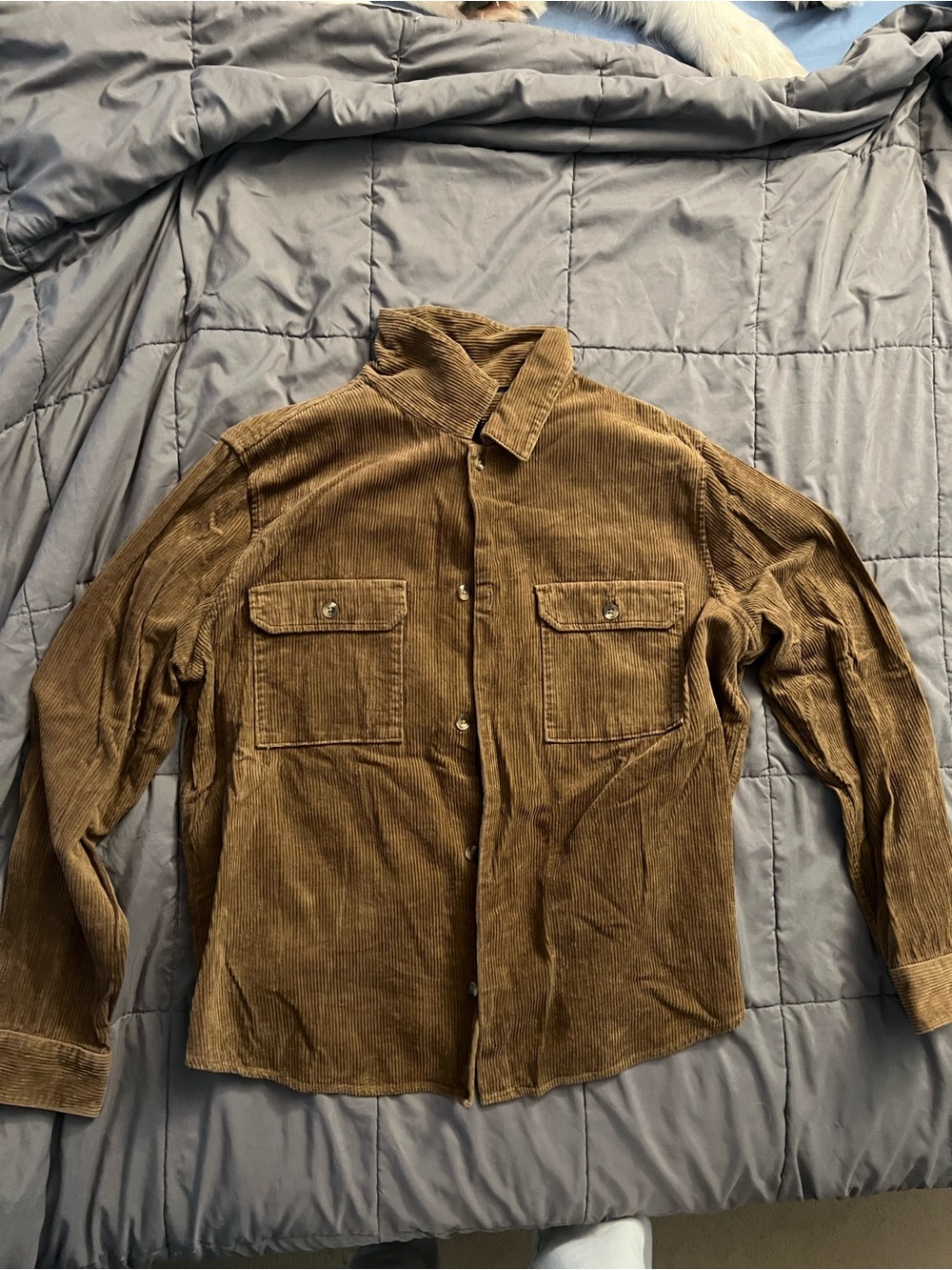 Gap Men's Brown Corduroy Button-Up shirt